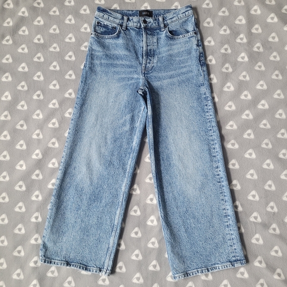Rails Denim - Rails Women's Sz 27 The Getty Crop High Rise Cropped Wide Leg Jeans Medium Wash